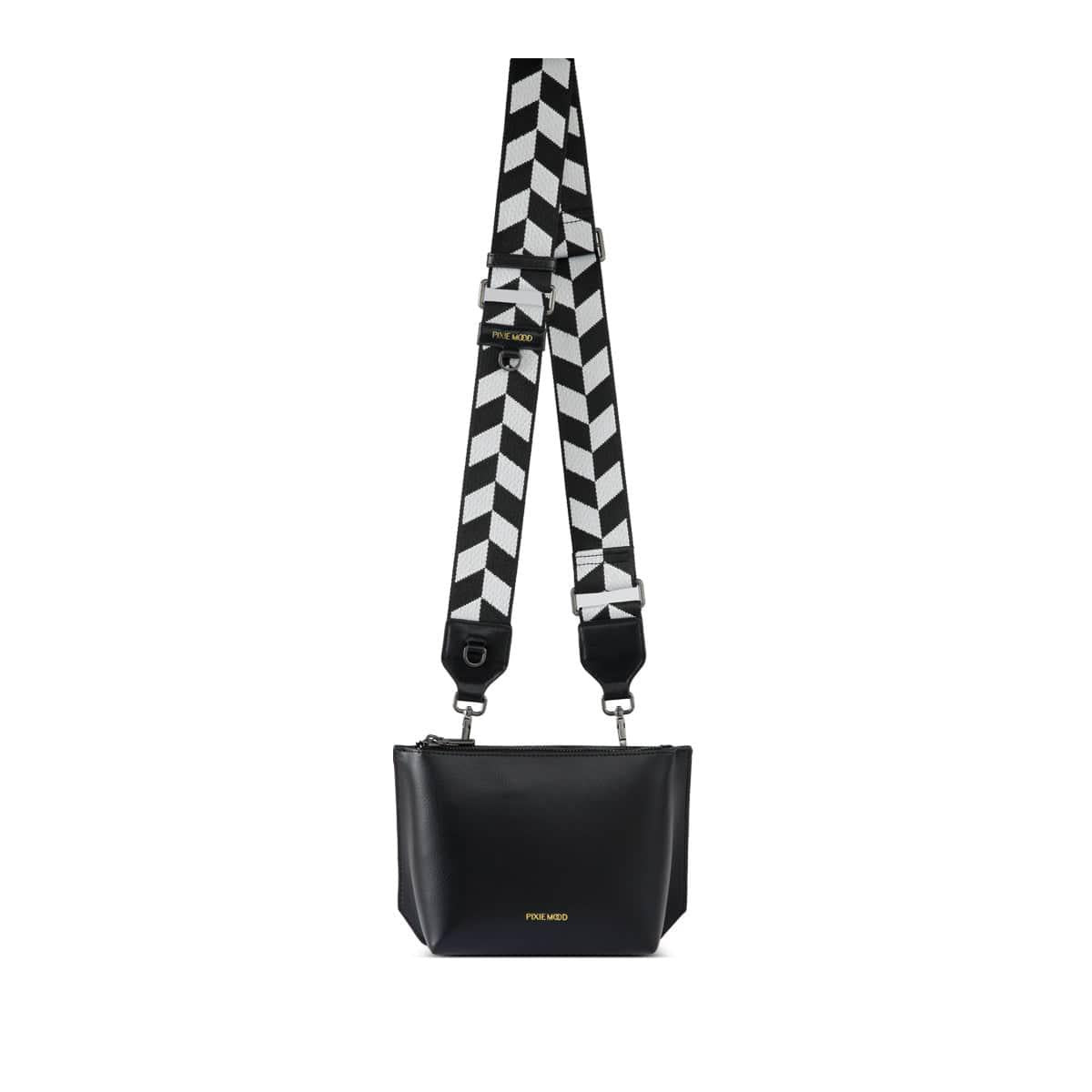 Carly Strap | Black Chevron
